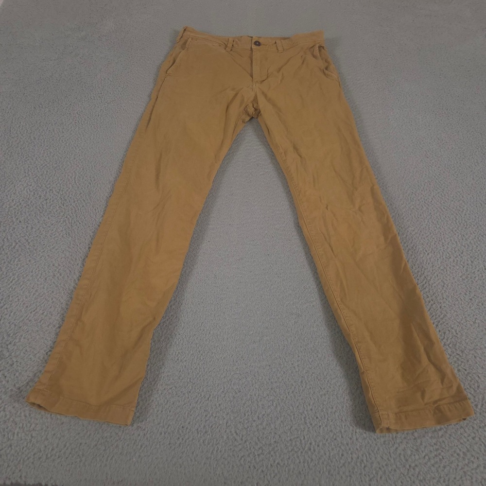 American‎ Eagle Pants Mens 32x34 Tan Slim Straight Next Level Flex Stretch Chino